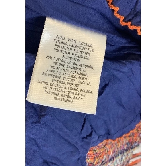 Anthropologie Sz 2 Tweed Fringe Hem Pencil Skirt Multicolor Cotton Acrylic - Picture 9 of 9